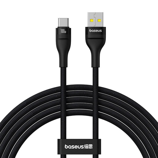 [064111] Kabel za punjenje Baseus Flash 2 USB na USB-C 100W, 2m (crni)