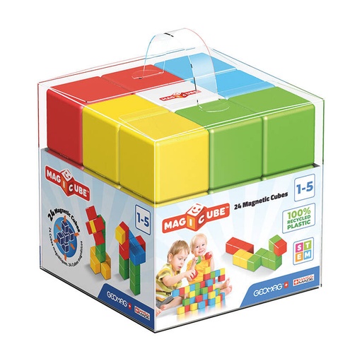 [064277] Magicube Color Recycled Crystal magnetski blokovi 24 elementa GEOMAG GEO-056