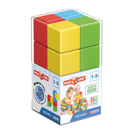 [064259] Magicube Color Recycled Crystal magnetske cigle 8 elemenata GEOMAG GEO-054