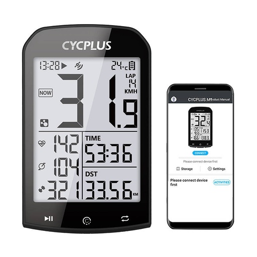 [065087] GPS računalo za bicikl Cycplus M1