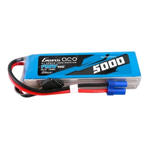 [065535] Gens ace G-Tech 5000mAh 14.8V 45C 4S1P Heli Lipo baterija s EC5 utikačem