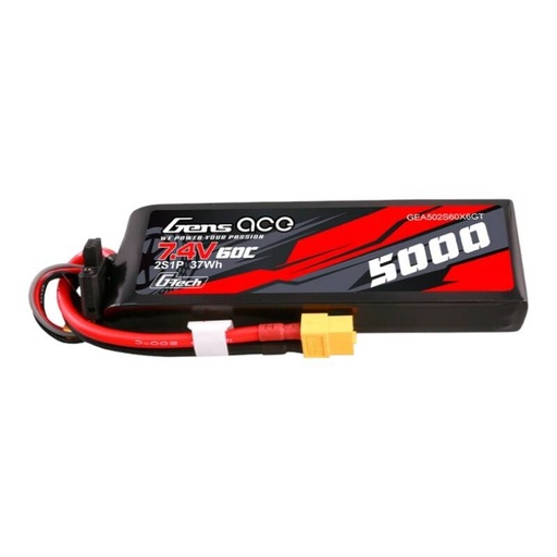 [065540] Gens ace G-Tech 5000mAh 7.4V 60C 2S1P Lipo kućište od PC materijala s XT60 utikačem