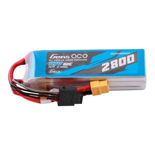 [062368] Gens ace G-Tech Soaring 2800mAh 11.1V 60C 3S1P LiPo XT60