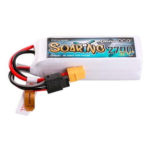 [062369] Gens ace G-Tech Soaring 2700mAh 14.8V 30C 4S1P LiPo XT60