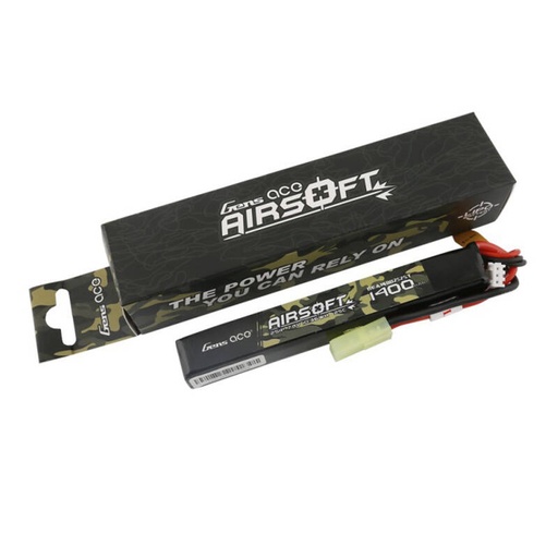 [065590] Gens ace 25C 1400mAh 2S1P 7.4V Airsoft Gun Lipo baterija s mini Tamiya utikačem