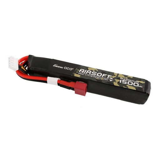 [065594] Gens ace 25C 1500mAh 3S1P 11.1V Airsoft Gun Lipo baterija s T utikačem