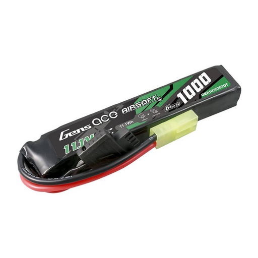 [065597] Gens ace G-Tech 25C 1000mAh 3S1P 11.1V Airsoft Gun Lipo baterija s Tamiyom