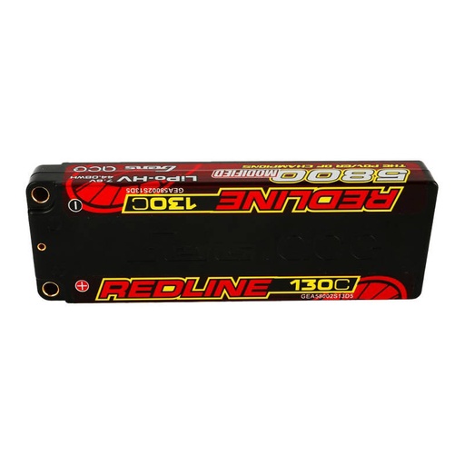 [065524] Gens ace Redline Series 5800mAh 7.6V 130C 2S1P HardCase 56# HV Ultra LCG LiPo baterija