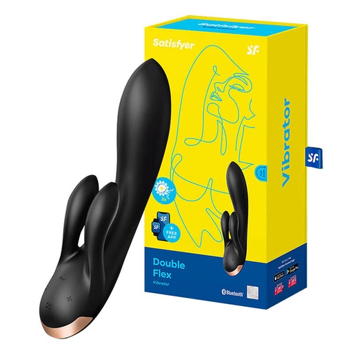 [068348] Aplikacija Wibrator-Double Flex Satisfyer Connect (crna)