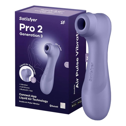 [068366] Masažer za klitoris s aplikacijom Satisfyer Pro 2 Generation 3 (ljubičasti)