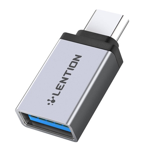 [059925] USB-C na USB 3.0 adapter Lention (srebrni)