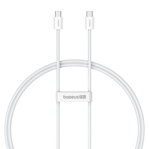 [063924] Baseus Superior 2 100W 1m USB-C na USB-C kabel za brzo punjenje (bijeli) (paket od 5 komada)