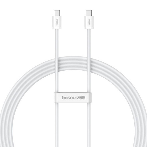 [063925] Baseus Superior 2 100W 2m USB-C na USB-C kabel za brzo punjenje (bijeli)