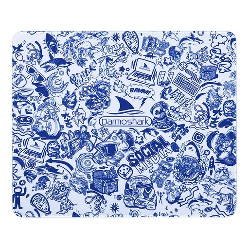 [067487] Podloga za miš Darmoshark PAD-3 (bijela) (paket od 5 komada)