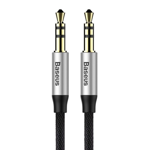 [020942] Baseus Yiven Audio Cable Cable 3.5 muški Audio M30 1.5M Silver+ Black (paket od 5 komada)