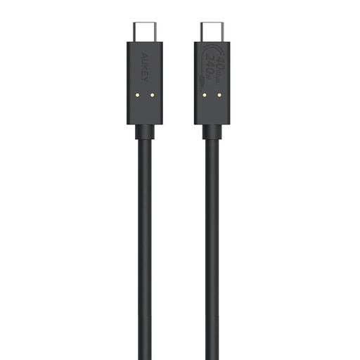 [067116] USB-C na USB-C kabel Aukey, CB-TCC241, 240 W, 0,8 m (crni)