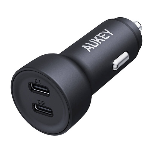 [067134] Zidni punjač Aukey CC-Y23, 2xUSB-C, 65W (crni)