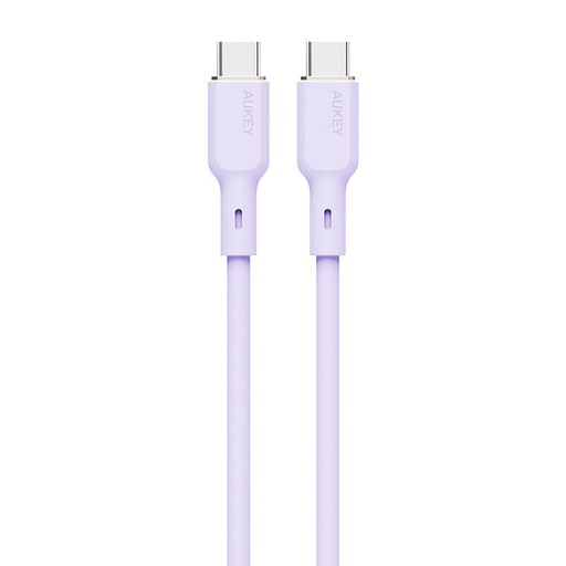 [067153] USB-C na USB-C kabel Aukey CB-SCC101, 100W, 1m (lavanda)