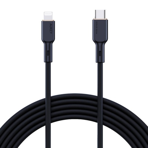 [067159] USB-C na Lightning kabel Aukey CB-SCL1, 27W, 1m (crni)