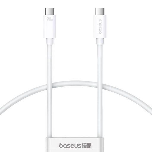 [065880] Kabel za brzo punjenje Baseus Superior 2 USB-C na USB-C 240W, 1,8m (bijeli)