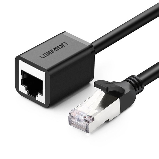 [021534] UGREEN Cat 6 FTP Ethernet RJ45 produžni muški/ženski spojni kabeli s oklopom 0,5 m (crni) (paket od 5 komada)