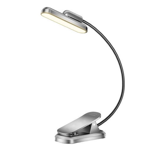 [067594] Bežična lampa Glocusent Rotatable Book Light, USB-C 1000mAh (siva)