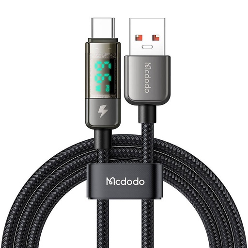 [066774] Mcdodo CA-3630 USB-A na USB-C kabel, automatsko isključivanje, PD 100W, 1,2 m (crni)