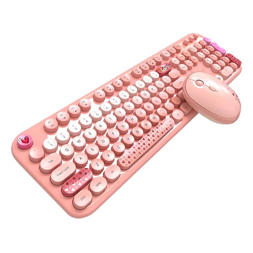 [068068] MOFII Lovely 2.4G bežični set tipkovnica + miš (roza)