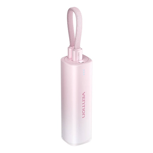 [069040] Powerbank 5000mAh Vention FHWR0 20W + USB-C na lightning kabel (roza)