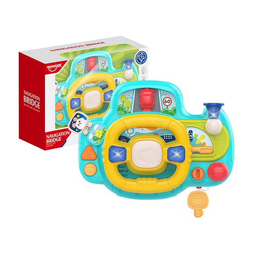 [061426] Interaktivni volan za djecu (plavi) Huanger HE0541 (paket od 5 komada)