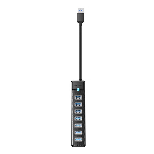 [067640] Orico PW7U USB na 7x USB 3.0 hub adapter (crni)