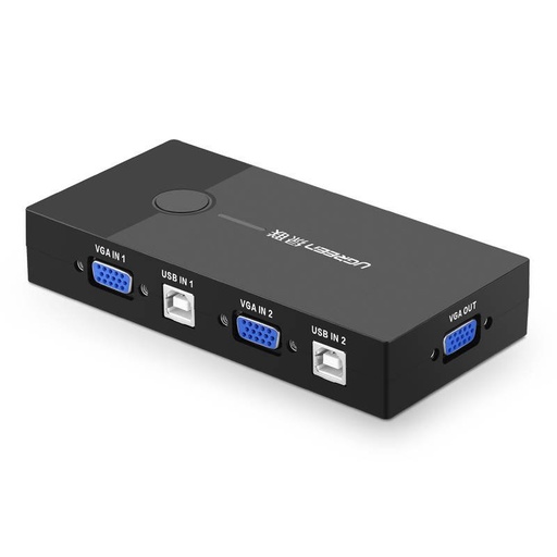 [022544] KVM preklopna kutija UGREEN 30357 2-portni VGA video adapter 2 u 1 (crni)