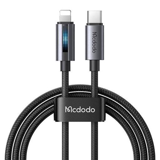 [066820] Mcdodo CA-5710 USB-C na Lightning kabel s 36W trepćućim svjetlom 1,2m (crni)