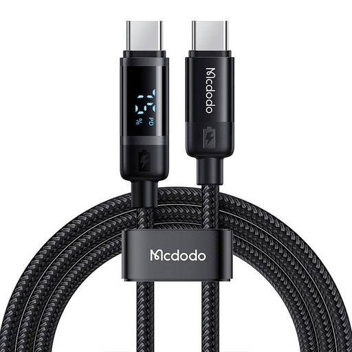 [070351] Mcdodo CA-5780 USB-C na USB-C 60W podatkovni kabel 1,2m (crni)