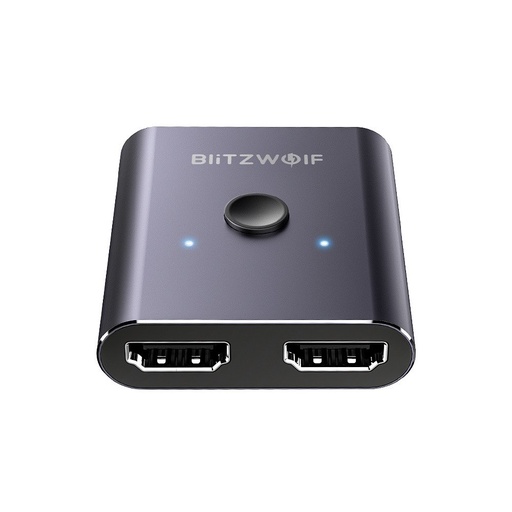 [022824] Switch Box BlitzWolf BW-HDC2, HDMI 2x1, 4K (siva)