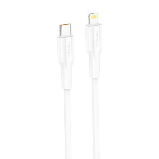 [070075] Foneng XS01 PD27W USB-C na Lightning kabel, 1 m (bijeli)