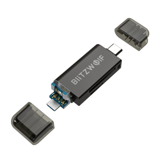 [023311] Čitač kartica SD USB-C / USB-A Blitzwolf BW-CR1