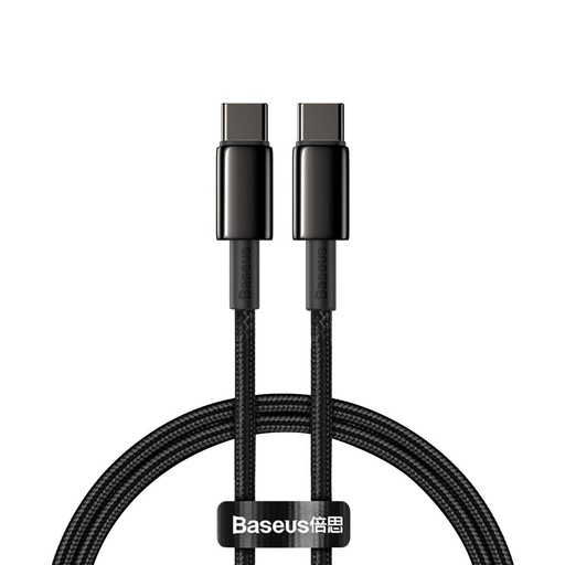 [024650] Baseus Tungsten Gold Cable Type-C to Type-C 100W 1m (crni)