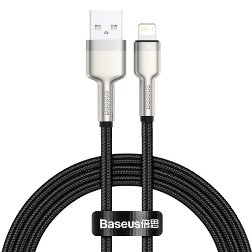 [025088] USB kabel za Lightning Baseus Cafule, 2.4A, 1m (crni) (paket od 5 komada)