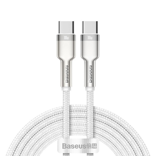 [025145] Kabel USB-C na USB-C Baseus Cafule, 100W, 2m (bijeli)