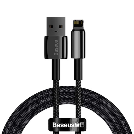 [025645] Baseus Tungsten Gold kabel USB na iP 2.4A 1m (crni)