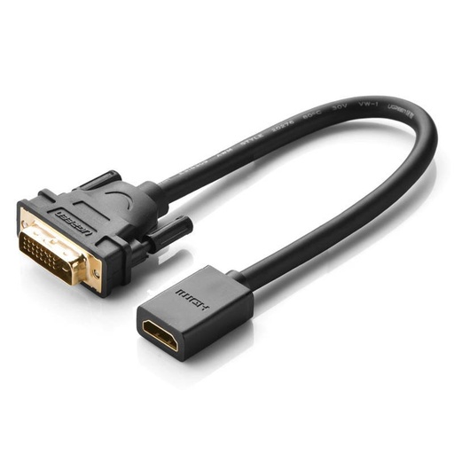 [024291] Adapter DVI na HDMI UGREEN 20118 (crni) (paket od 5 komada)