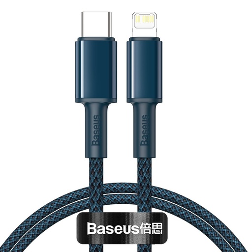 [026200] Baseus pleteni kabel visoke gustoće Type-C na Lightning, PD, 20 W, 2 m (plavi)