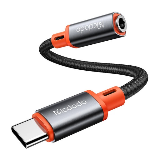 [040970-0] USB-C na AUX mini priključak 3,5 mm audio adapter Mcdodo CA-7561, DAC, 0,11 m (crni) (Outlet)