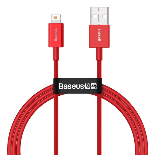 [026620] Baseus Superior Series kabel USB na iP 2.4A 1m (crveni) (paket od 5 komada)