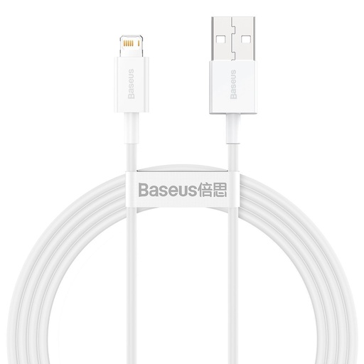 [026222] Baseus Superior Series kabel USB na Lightning 2.4A 1,5m (bijeli) (paket od 5 komada)