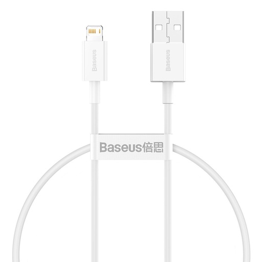 [026220] Baseus Superior Series kabel USB na Lightning, 2.4A, 0,25m (bijeli) (paket od 5 komada)