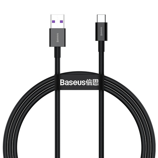 [026618] Baseus Superior Series kabel USB na USB-C, 66W, 1m (crni) (paket od 5 komada)