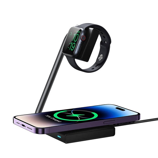 [057991] 2in1 Magnetska bežična punjača Joyroom Jr-WQN05 15W (crno)