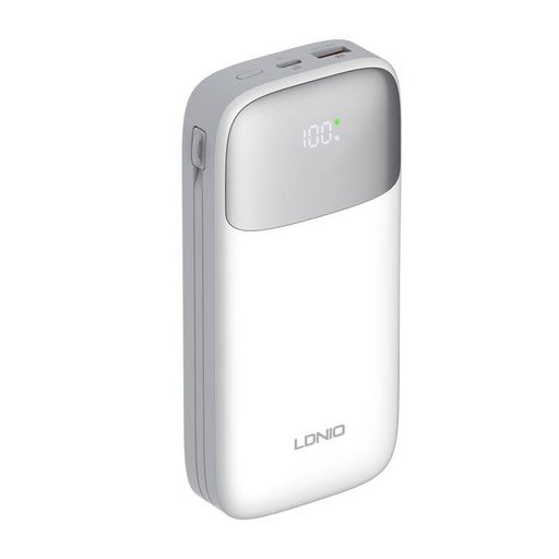 [067029] PowerBank LDNIO PQ20 22.5W 20.000Mah USB-C, Lightning (White)